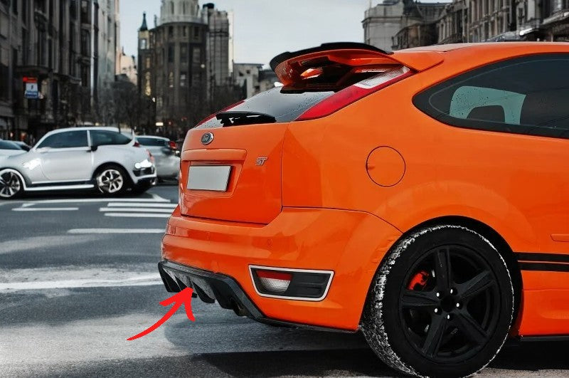 ✨DIFFUSORE posteriore  nero lucido ABS per Ford Focus Mk2 St prefazione✨