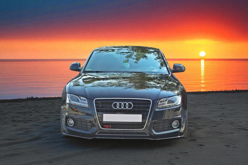 🔥Splitter Anteriore in ABS Nero Lucido per Audi A5 S-Line / S5 B8 Pre-Facelif🔥