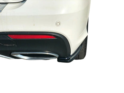 ✨SPLITTER Laterali Posteriore Nero Lucido ABS Per Mercedes Gle W166 Amg-Line✨