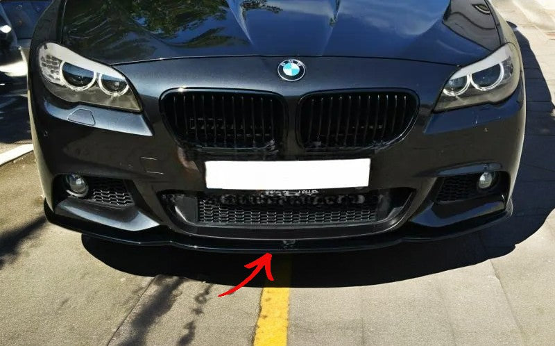 ✨Splitter anteriore V2 design nero lucido per BMW 5 F10 M-SPORT f11✨