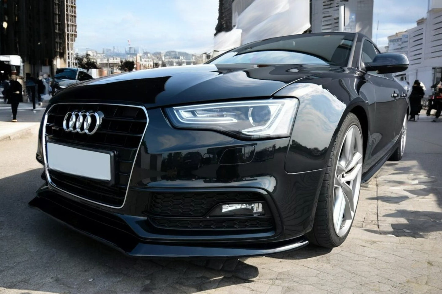 ✨Splitter V1 design lucido ABS per Audi S5/A5 S-Line 8T FL 2011-2016✨