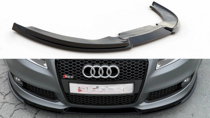 ✨Splitter Anteriore V1 in ABS Nero Lucido per Audi RS4 B7 (2006–2008) ✨