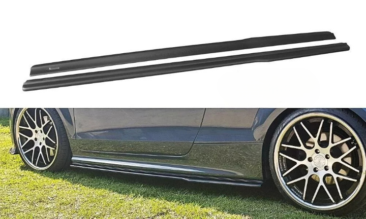 ✨Gonne Laterali in ABS Nero Lucido per Audi TTS Mk2 (8J) Coupé/Roadster ✨