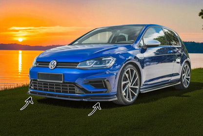 ✨Sdoppiatore Anteriore V9 in ABS Nero Lucido per Volkswagen Golf 7 R Facelift  ✨