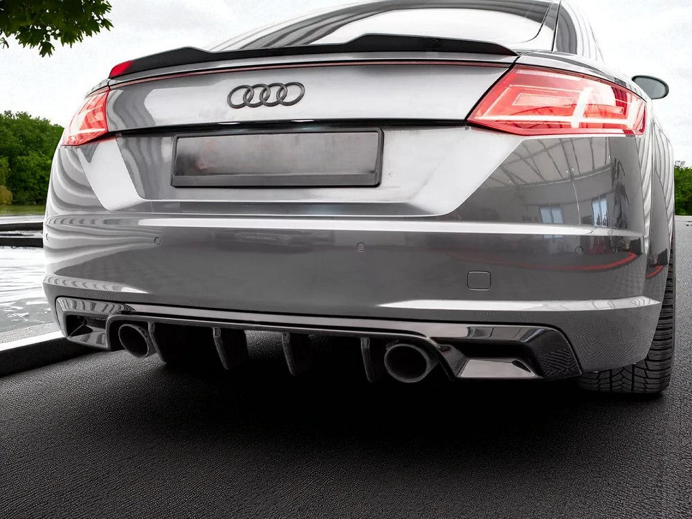 ✨Valance Posteriore in ABS Nero Lucido per Audi TT S-Line (8J o 8S)✨