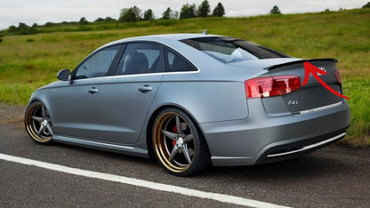 ✨SPOILER Nero Lucido ABS per Audi A6 C7 S-Line berlina 2011-2014 ✨