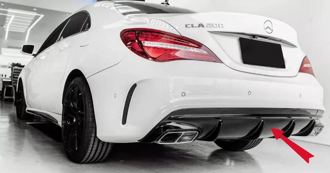 ✨Diffusore+ Terminali Di Scarico (CROMATI)Adatto Per  Mercedes  CLA 45 AMG✨