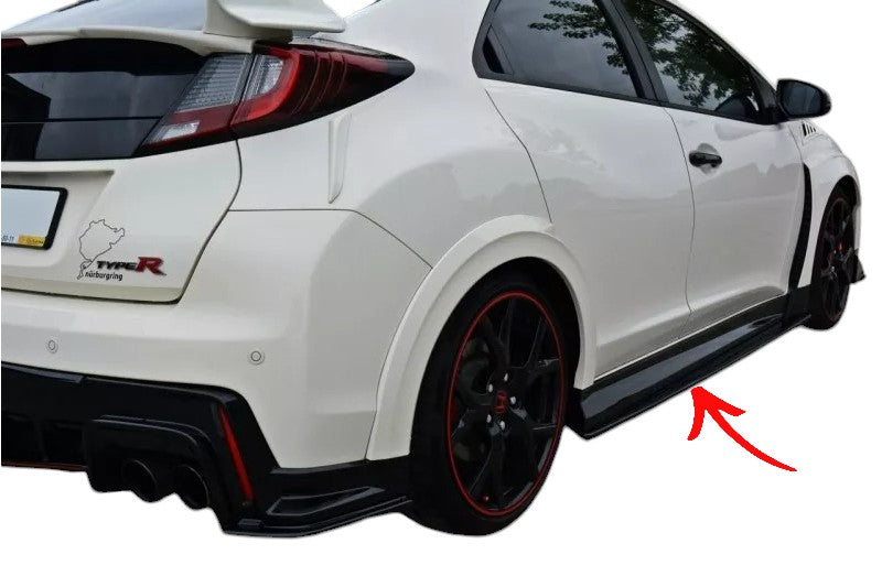 ✨MINIGONNE LATERALI  design nero lucido per Honda Civic Mk9 tipo R (Fk2)✨