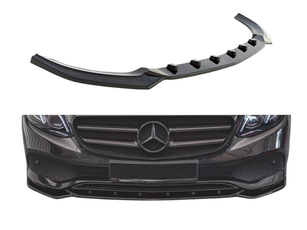 ✨Splitter Anteriore Design Nero Lucido ABS per Mercedes E W213 ( 2016-2021 )✨