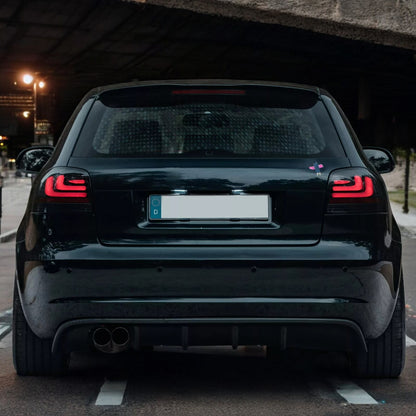 Luci posteriori LED per AUDI A3 8P luci posteriori nere frecce sinistra destra