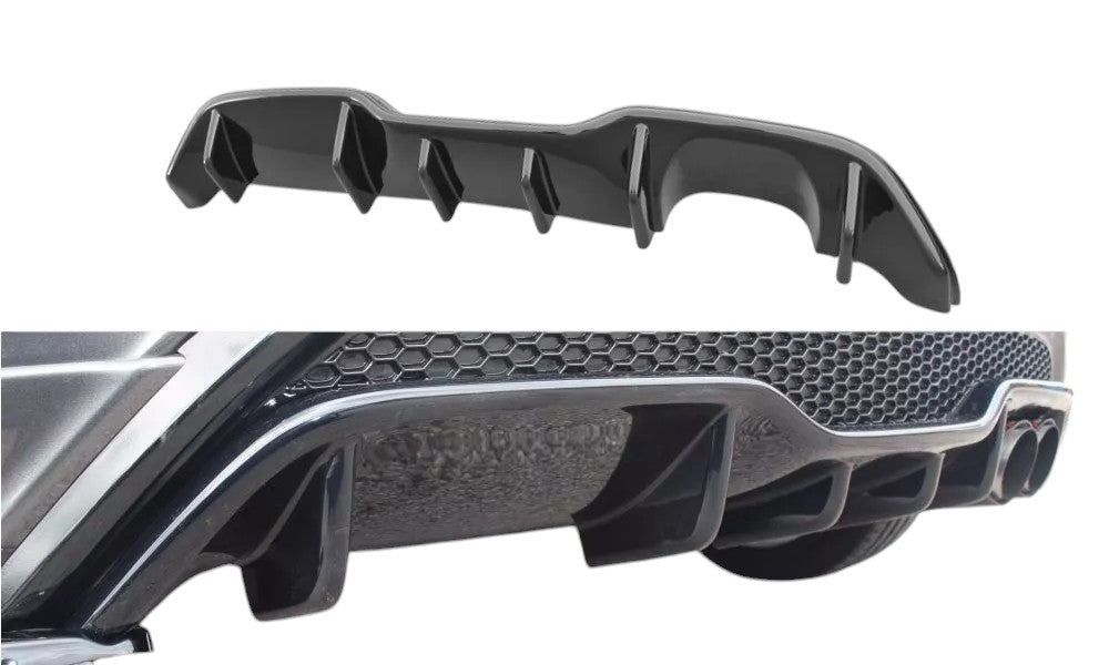 ✨Diffusore Posteriore Nero Lucido ADATTO Per Ford Fiesta Mk7 St Facelift 13-17✨