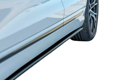 ✨MINIGONNE laterali design nero lucido ABS per Audi Q8 S Line 2018+✨