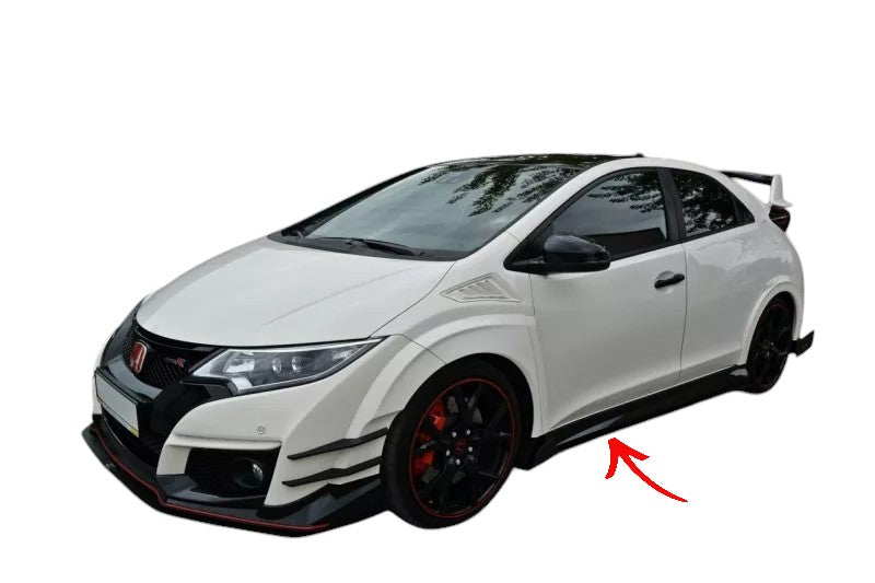 ✨MINIGONNE LATERALI Design ABS per Honda Civic Mk9 Tipo R (Fk2) 2015+✨