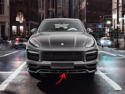 ✨SPLITTER per Porsche Cayenne Sport Design MK3 nero lucido 2018-2023✨