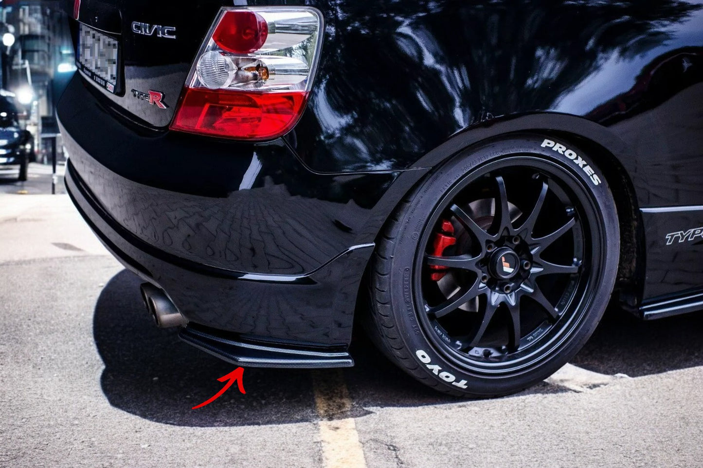 ✨SPLITTER LATERALI POSTERIORI ADATTI per per Honda Civic Ep3 (Mk7) Tipo-R/S FL✨