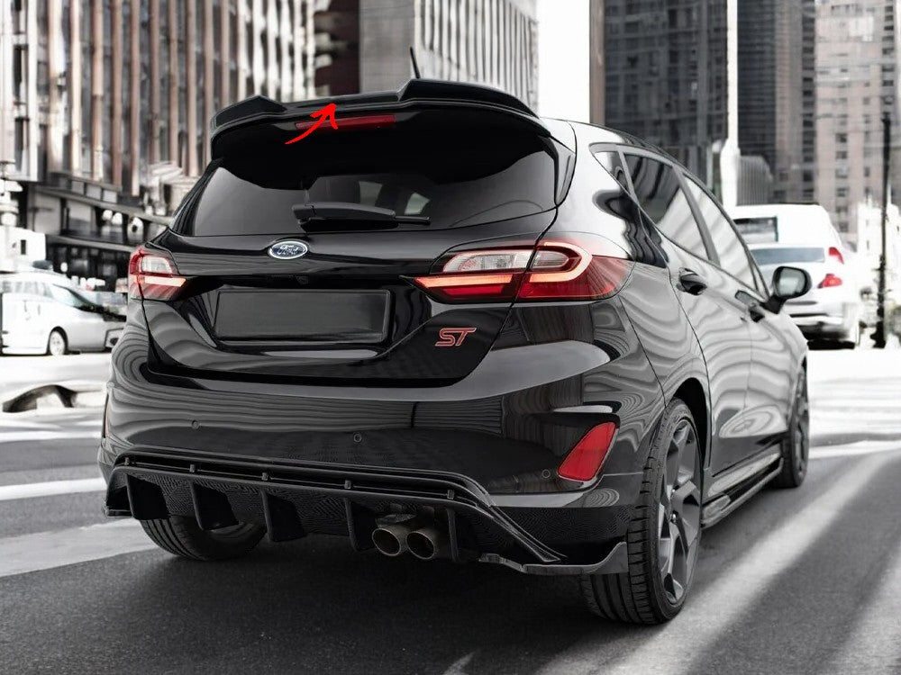 ✨SPOILER ALA AGGIUNTIVA 3D per Ford Fiesta ST MK8 Nero Lucido 2017+✨