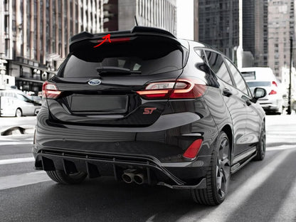 ✨SPOILER ALA AGGIUNTIVA 3D per Ford Fiesta ST MK8 Nero Lucido 2017+✨