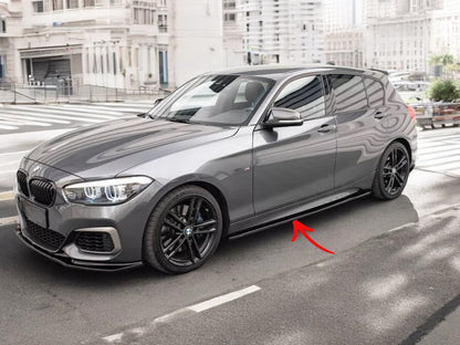 ✨Minigonne Laterali V2 Design Nero Lucido per Bmw 1 F20 /F21 M-Power FL✨