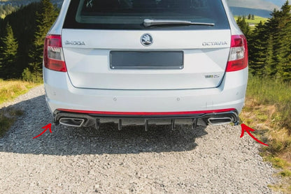 ✨SPLITTER laterali posteriori V2 PER Skoda Octavia Vrs Mk3/Mk3.5 2013-2016✨