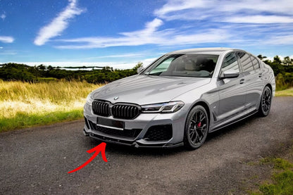 ✨SPLITTER V1 design nero lucido ABS ADATTO per BMW 5 G30 FL 2020+✨