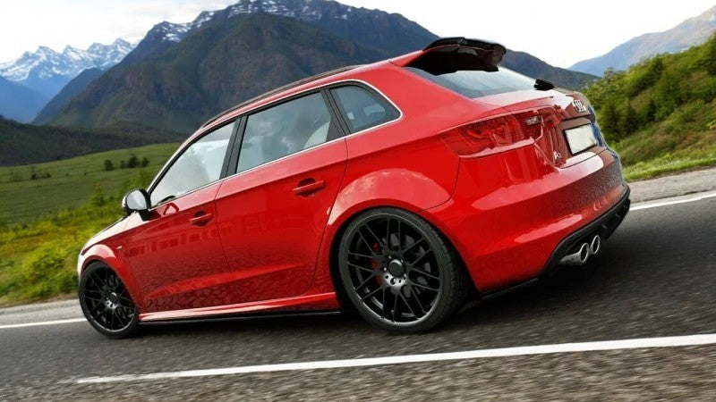 ✨MINIGONNE LATERALI DESIGN NERO LUCIDO Per Audi S3 8V Sportback A3 8V✨