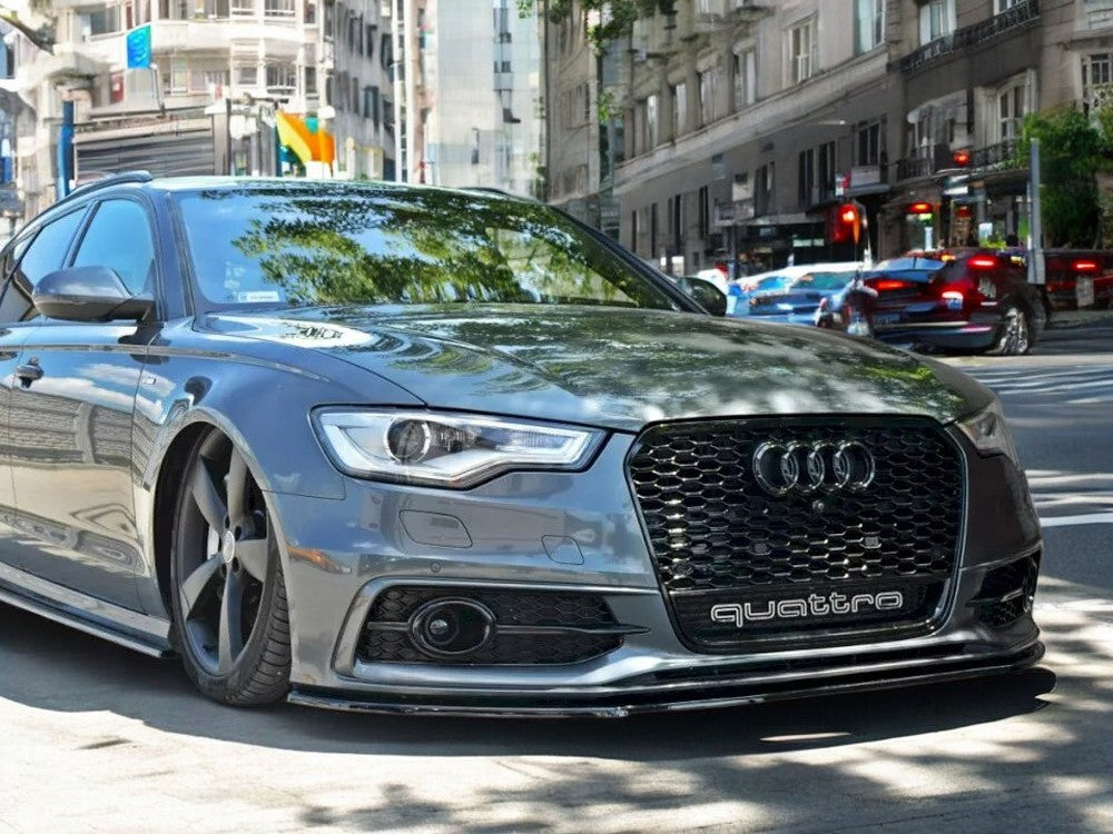 ✨SLITTER nero lucido ABS ADATTO per Audi A6 C7 S-Line-✨