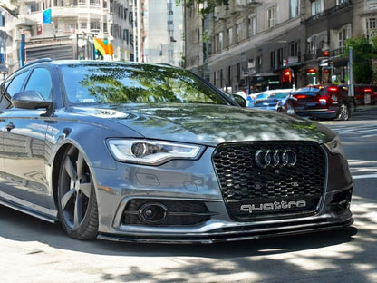 ✨SLITTER nero lucido ABS ADATTO per Audi A6 C7 S-Line-✨