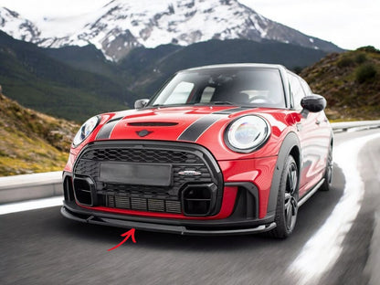 ✨SPLITTER Anteriore V2 ADATTO per Mini Cooper S JCW F56 Lift Nero Lucido ✨