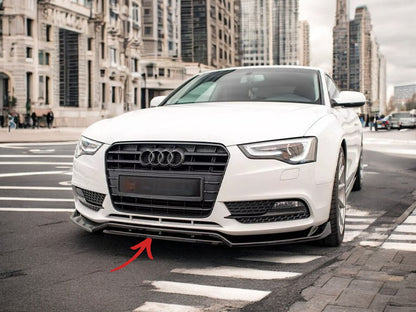 ✨Splitter Anteriore V2 per Audi A5 8T Coupe Facelift Lucido Nero ABS✨