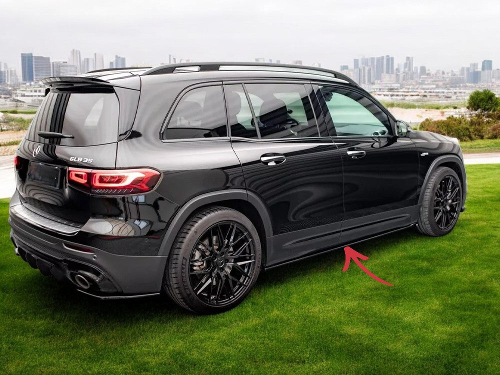 ✨MINIGONNE LATERALI nero lucido ABS per MERCEDES AMG GLB 35 X247 2019+✨