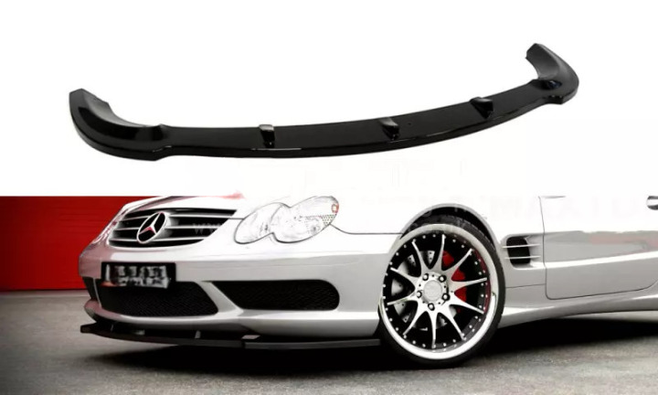🔥Splitter Anteriore in ABS Nero Lucido per Mercedes SL R230 AMG 🔥