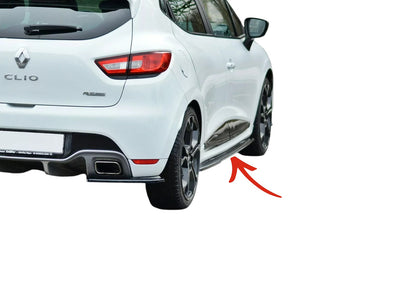 ✨MINIGONNE LATERALI nero lucido ABS per Renault Clio Mk4 RS 2013-2019✨