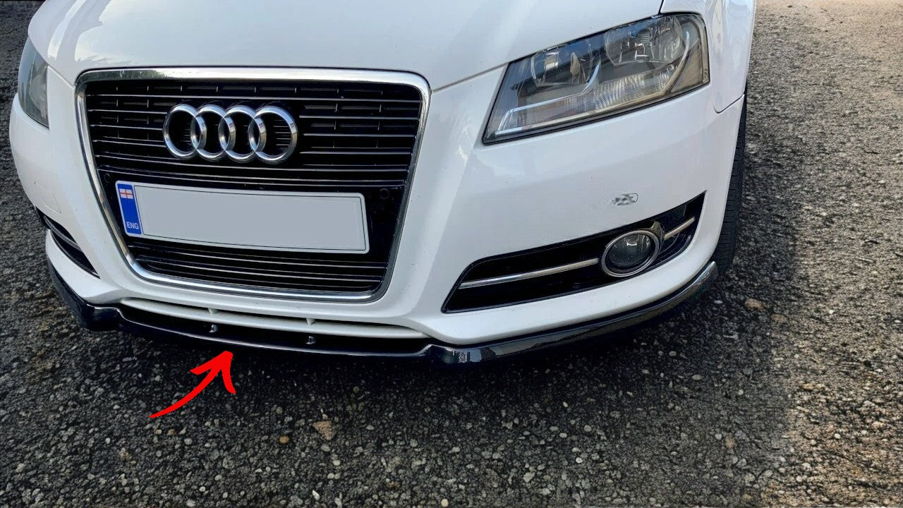 ✨SPLITTER design nero lucido ABS per Audi A3 8P lifting 2008-2013✨