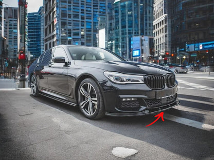 ✨Splitter anteriore V2 Nero Lucido ABS adatto per BMW confezione da 7 M G11-✨