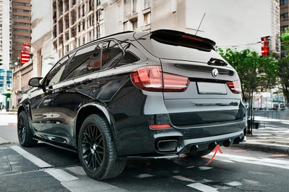 ✨Diffusore posteriore design lucido nero ABS Per BMW X5 F15 M50D FL✨