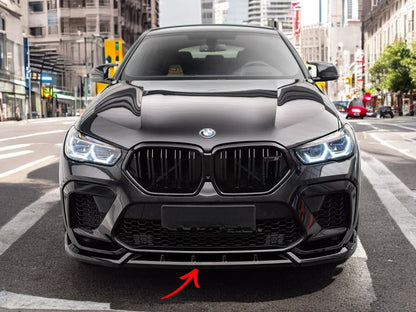 ✨SPLITTER Anteriore V2 per BMW X6 M F96 Nero Lucido ABS 2020+✨