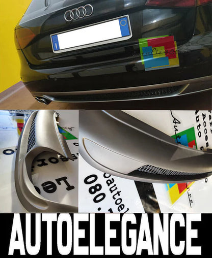 AUDI A4 B8 AVANT SEDAN 2007-2011 REAR DIFFUSER SLINE PLATINUM GREY