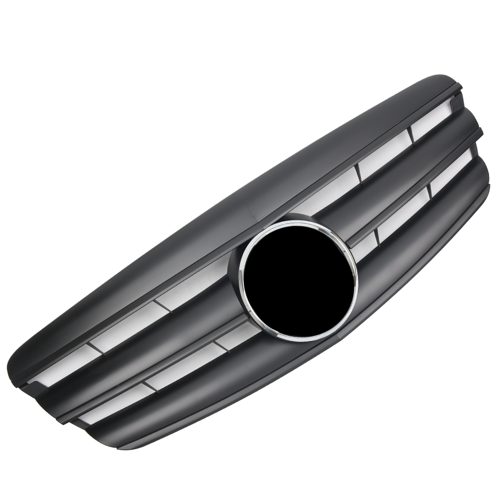 Sports grille for Mercedes W221 S 2005-2009 matt black AMG look 