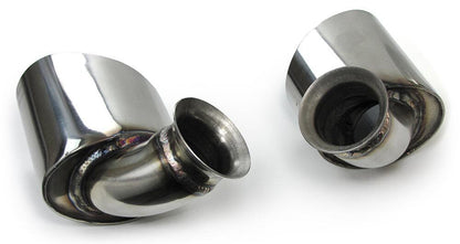 Terminali di scarico in acciaio inox ovale 115*85 mm per Porsche 911 996