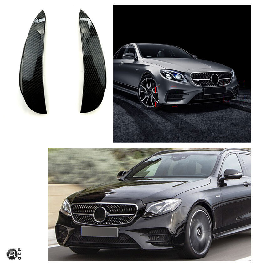 AMG LOOK AERO FLAPS CARBON LOOK anteriore per Mercedes W213 Classe E AUTOELEGANCERICAMBI