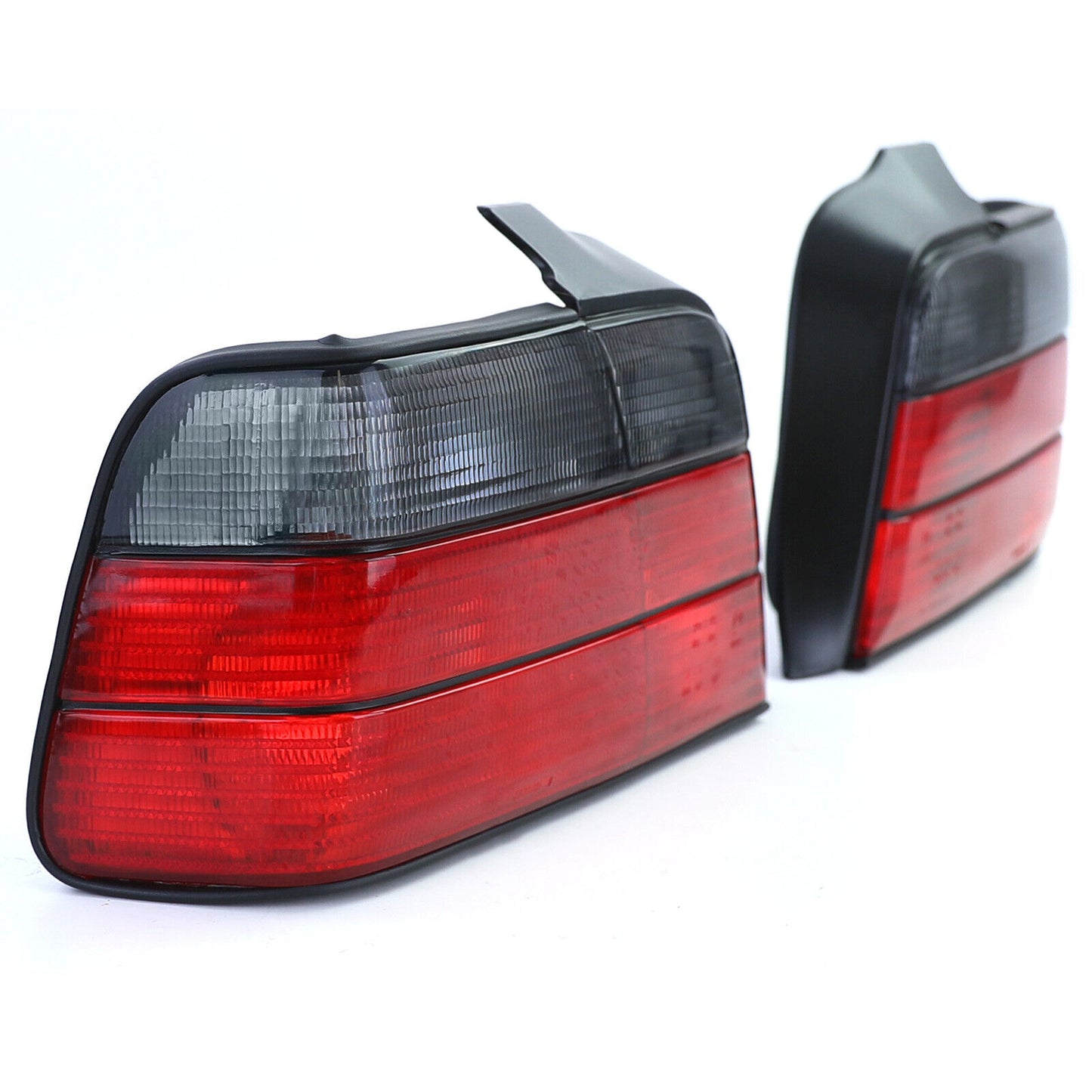 Fanali posteriori Rosso Nero Coppia compatibile per BMW Serie 3 E36 Berlina 90-99