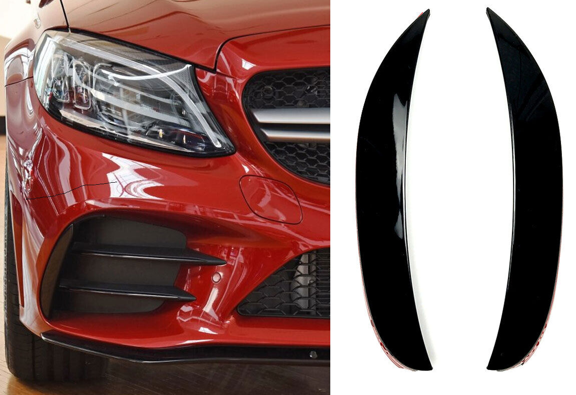 SPOILER FLAPS CANARD ADATTO PER MERCEDES CLASSE W205 CON EQUIPAGGIAMENTO AMG