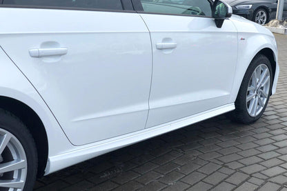 MINIGONNE LATERALI ADATTE PER AUDI A3 8V 5 PORTE SPORTBACK S3 LOOK (dal 2013)