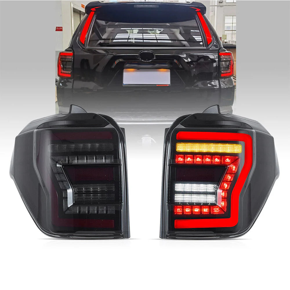 Coppia di luci posteriori a LED per Toyota 4Runner 2010-2023 con indicatore di direzione sequenziale