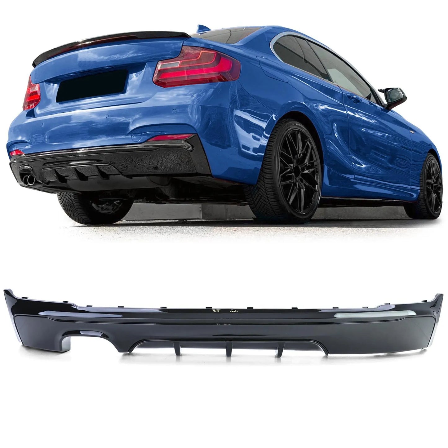 💎DIFFUSER Gloss Black suitable for BMW 2 Series F22 F23 220 225 228 230💎
