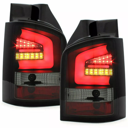 Luci posteriori LED per VW T5 Transporter 03-15/Multivan 03-09 nero lightbar