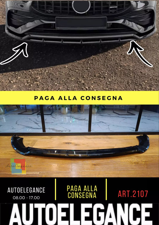 🔥2107 SPLITTER ADATTO PER MERCEDES CLASSE A W177 2024+ NERO LUCIDO (4 PEZZI)🔥