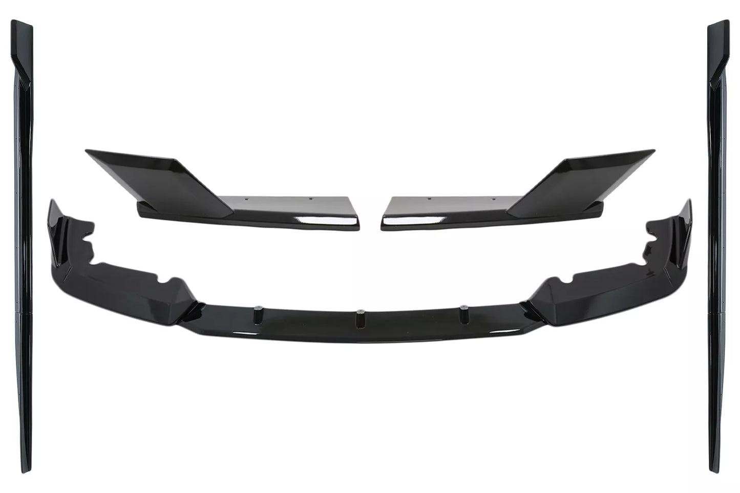 😎Paraurti Aero Kit Labbro Splitter per BMW F95X5M Competition 18+ Nero Lucido😎