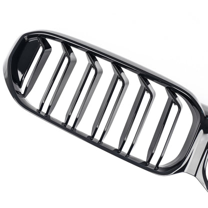Griglia rene doppia passerella adatta per BMW Serie 5 G30 G31 2020 - nero
