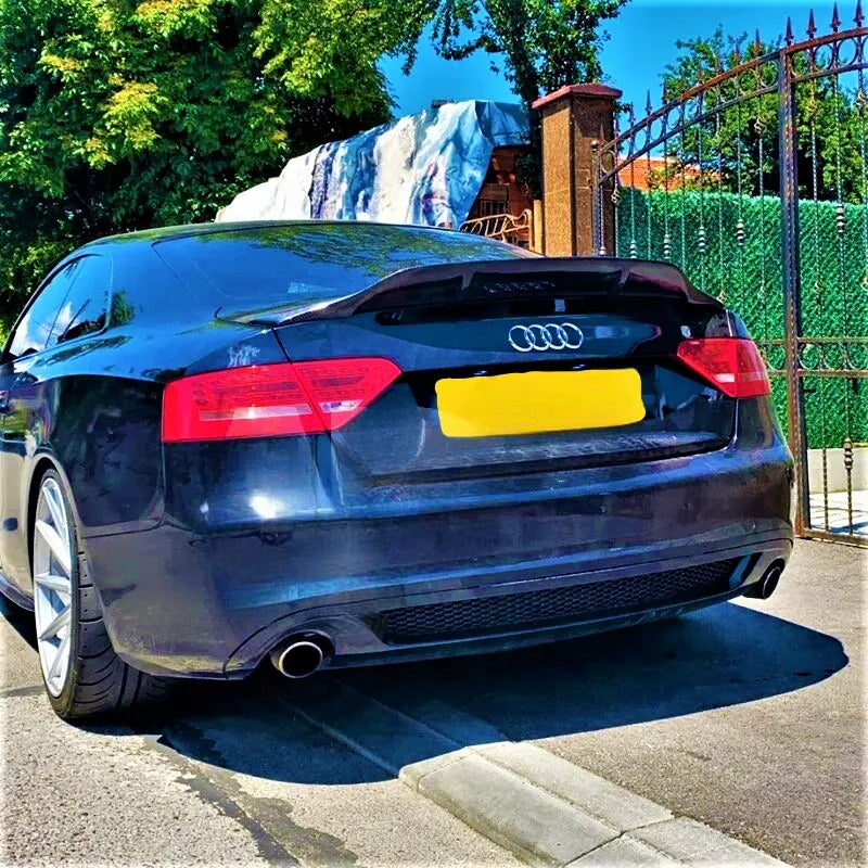😎KIT Spoiler Nero Lucido Adatti Per Audi A5 B8 8T Coupe 2007-2016😎